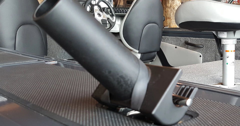Lunker Trail Fishing Rod Holder - Black Boat