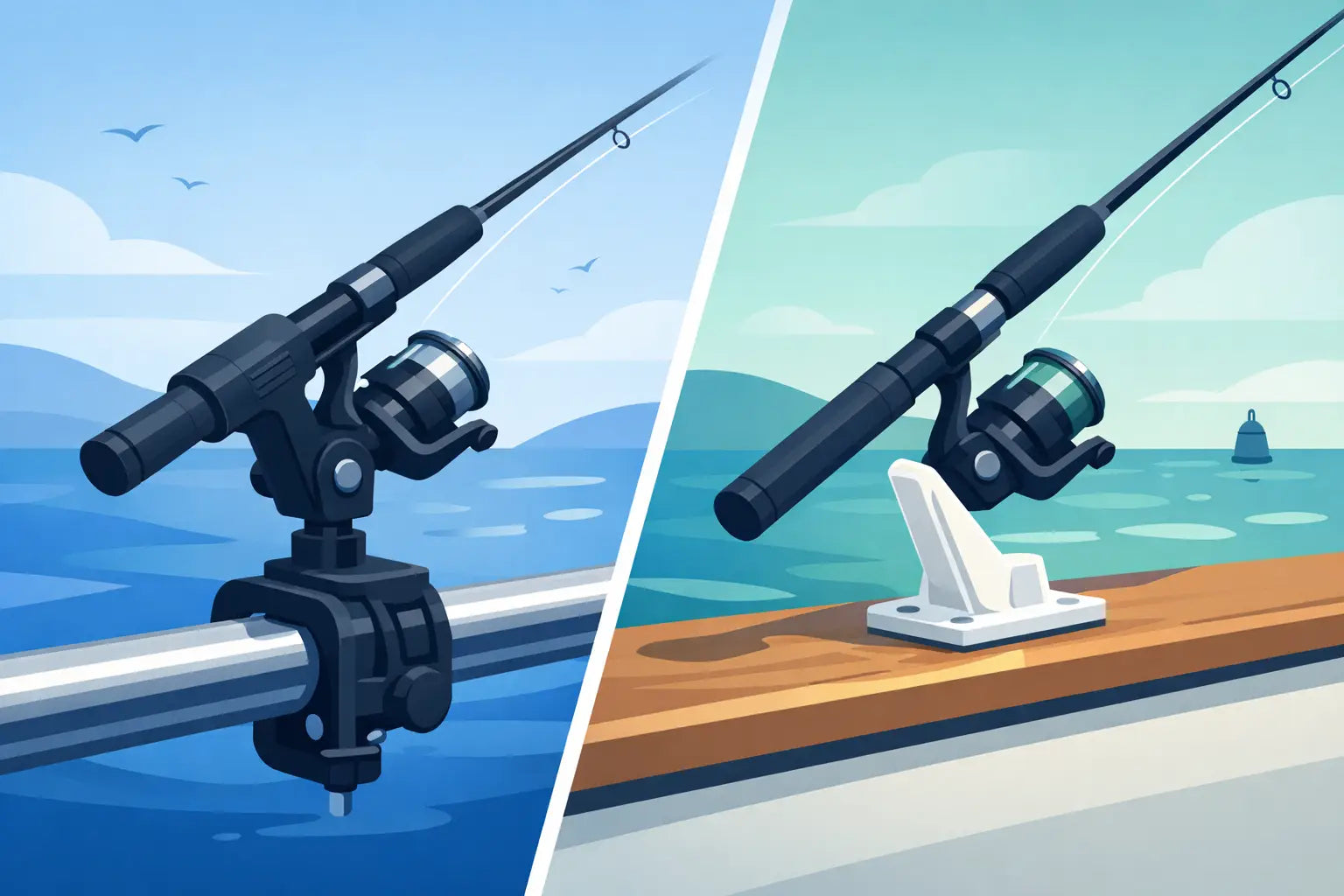 Clamp Versus Cleat Rod Holder