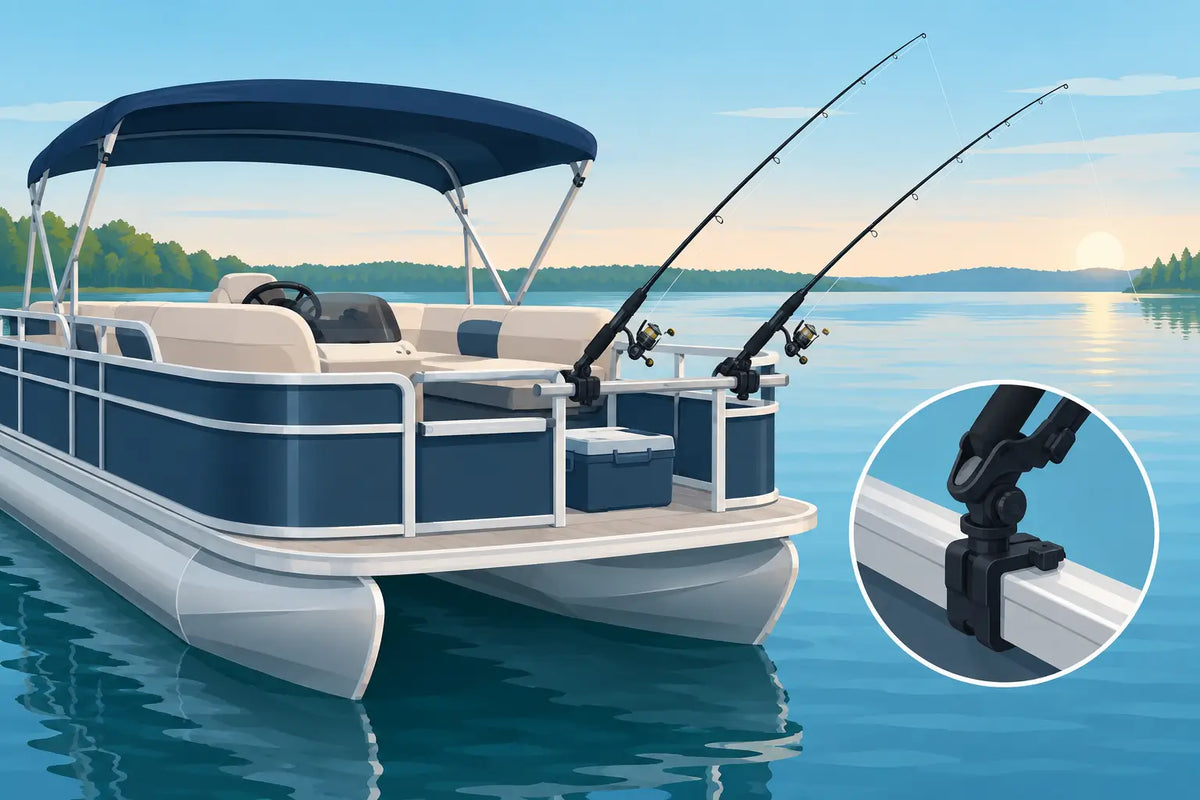 Pontoon Fishing Setup That Works Without Drilling