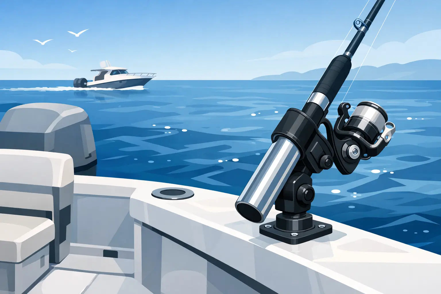 Best Rod Holder for Fiberglass Boat Use