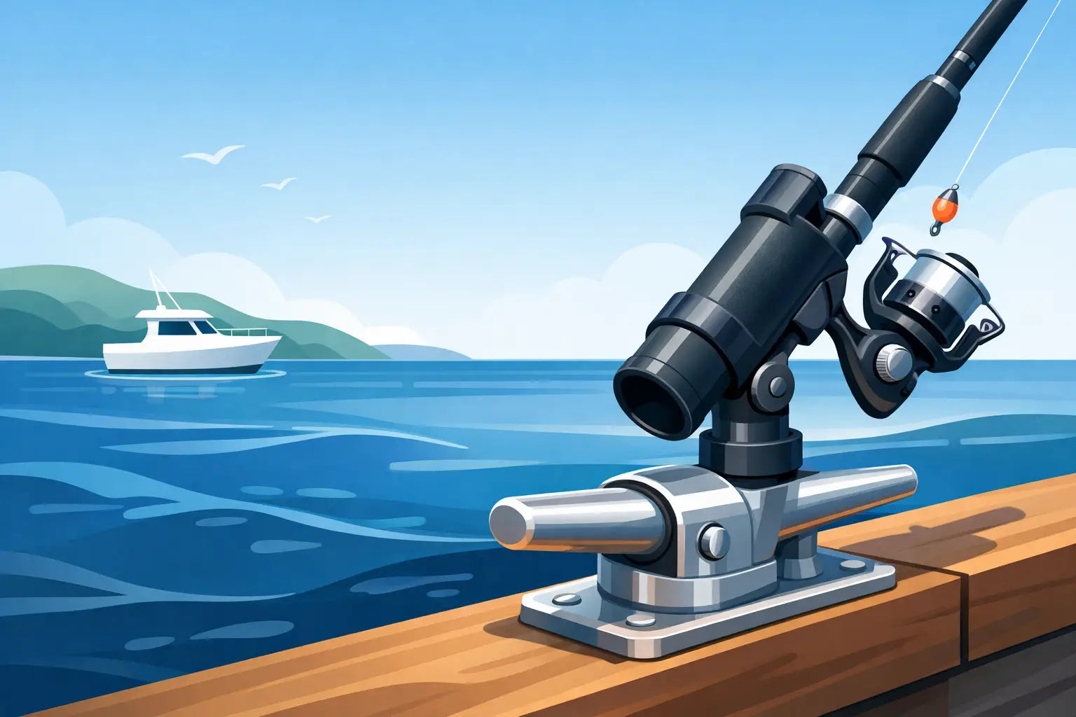 What Rod Holder Fits a Mooring Cleat?