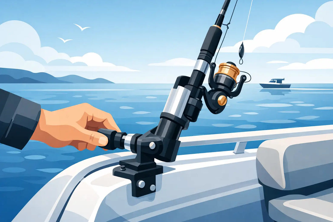 How to Set Up a Rod Holder Fast on a Boat