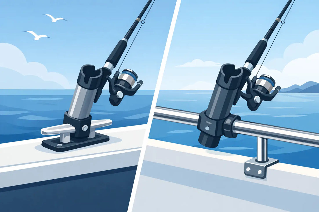 Cleat Mount Versus Rail Mount Rod Holder