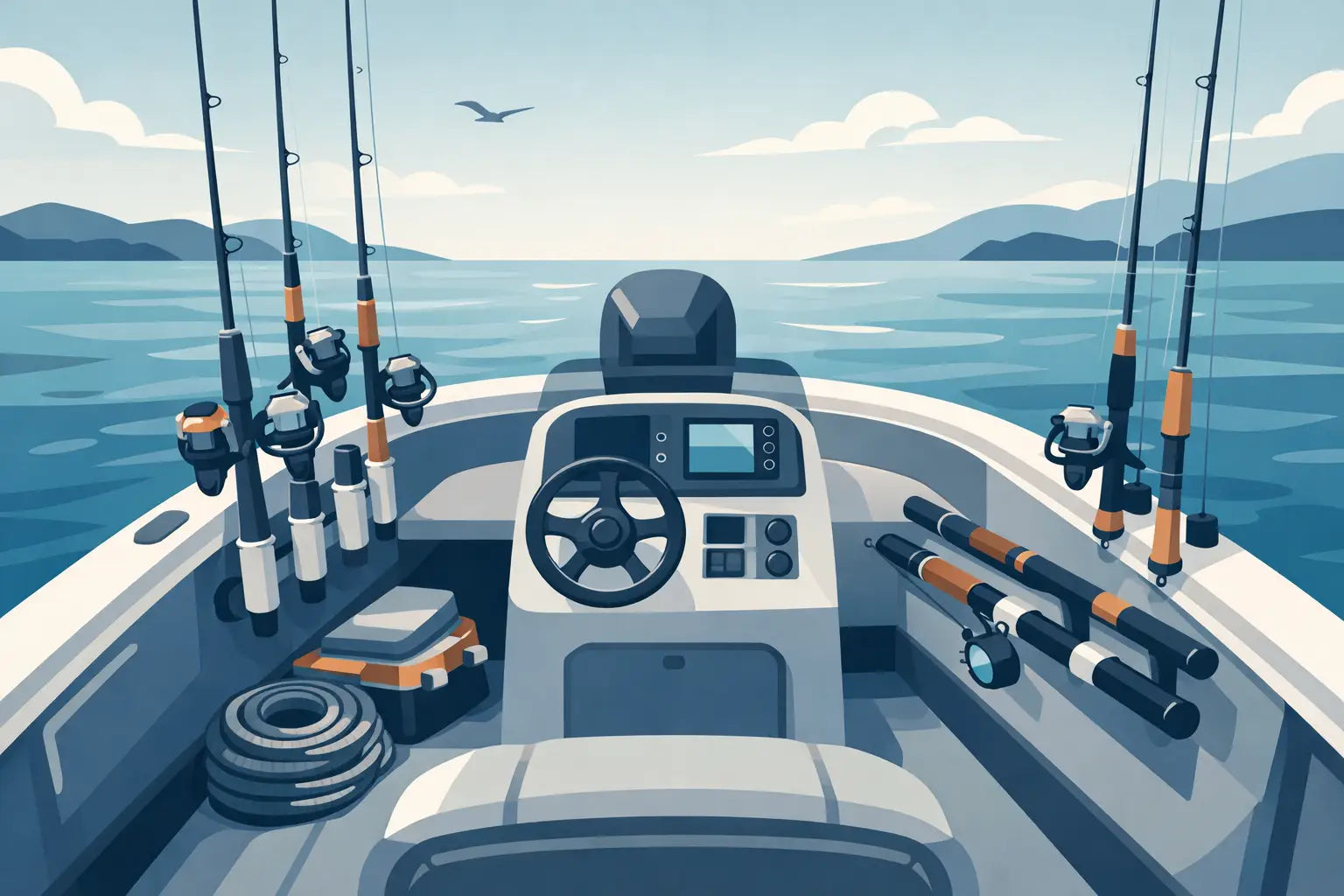 How to Organize Rods on a Small Boat Safely