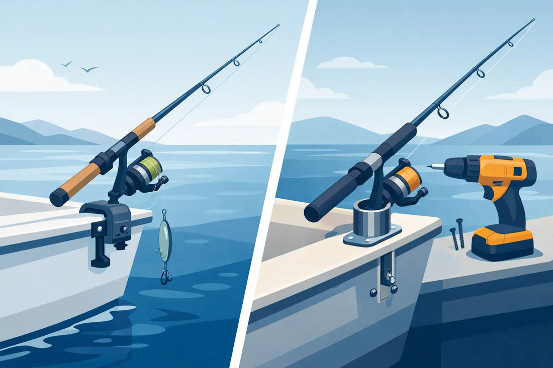 Drill-Free Rod Holder Versus Permanent Mount